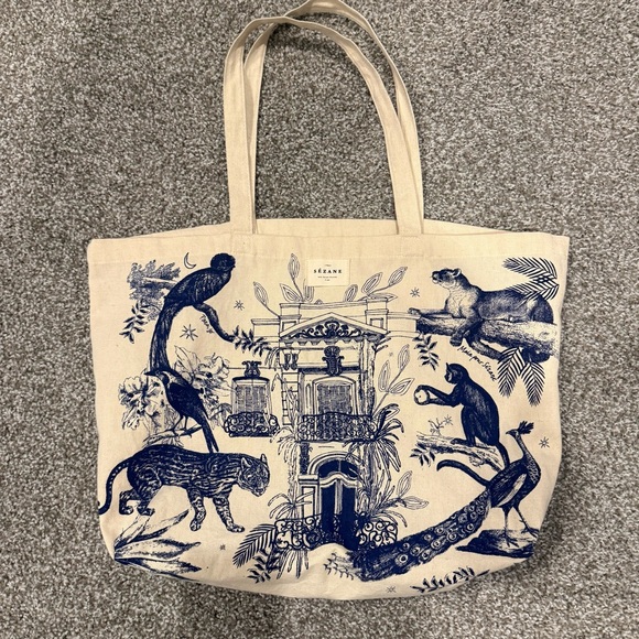 Sezane Handbags - Sezane Limited Edition Animal Cotton Tote Bag